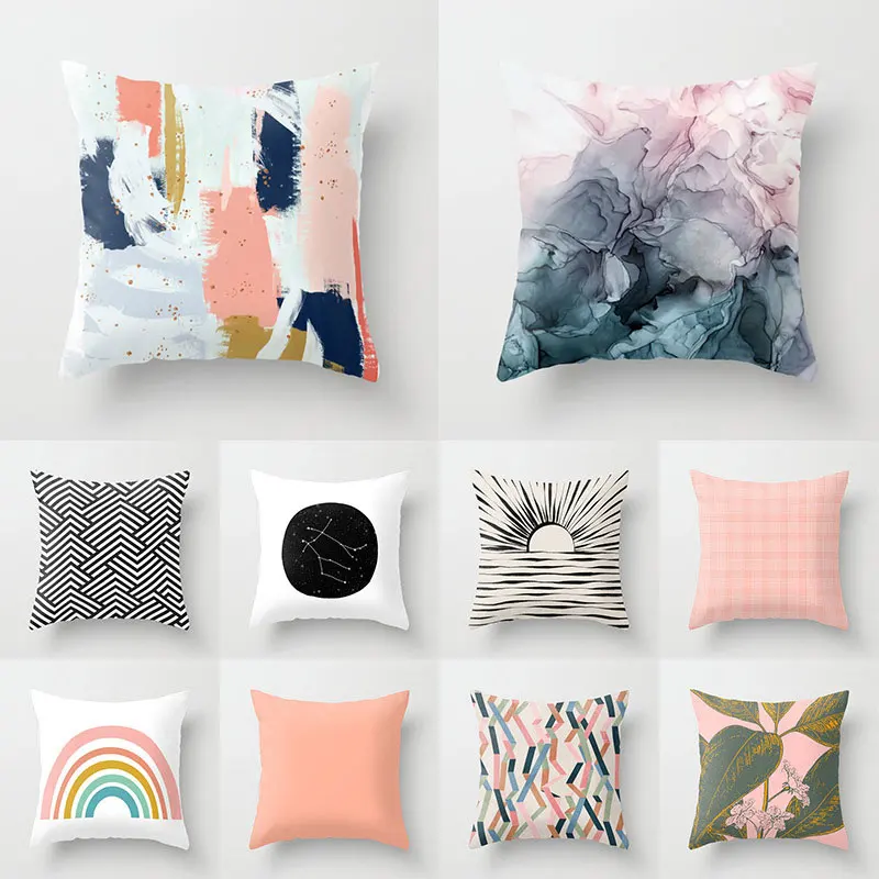 Pink Geometry Pillowcase Cushion Cover Home Sofa Decor Throw Pillow Case Universal Abstract Pillow Cover Living Room Supplies
Pink Geometry Pillowcase Cushion Cover Home Sofa Decor Throw Pillow Case Universal Abstract Pillow Cover Living Room Supplies