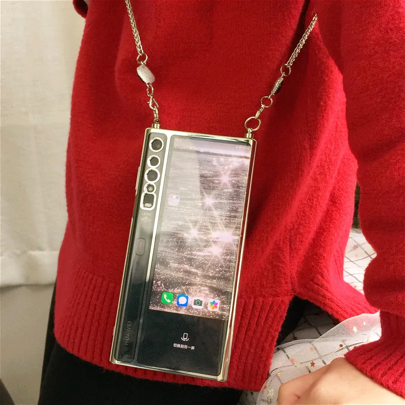 Soft Case Diagonal Chain Cases for Huawei Mate Xs Transparent Folding Phone Case for Huawei Xs Mate Cover with Diagonal Chain
Soft Case Diagonal Chain Cases for Huawei Mate Xs Transparent Folding Phone Case for Huawei Xs Mate Cover with Diagonal Chain
