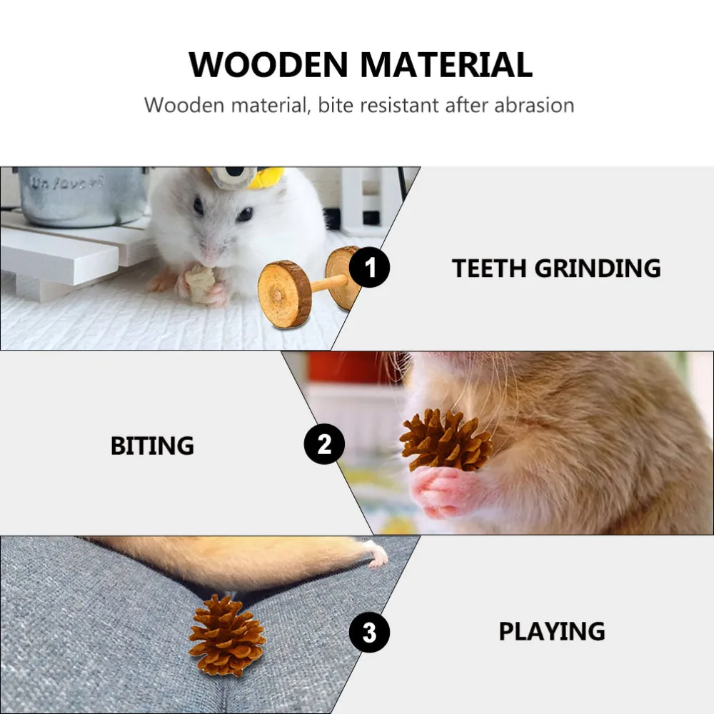 15PCS Hamster Pet Wood Set Premium Hamster Multi-functional Hamster 
15PCS Hamster Pet Wood Set Premium Hamster Multi-functional Hamster