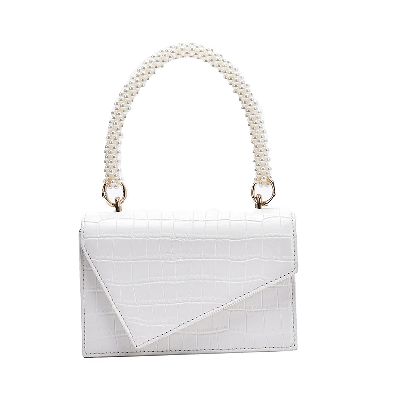 Crocodile pattern Pearl Portable Tote bag 2021 New High-quality PU Leather Women's Designer Handbag Chain Shoulder Messenger Bag
Crocodile pattern Pearl Portable Tote bag 2021 New High-quality PU Leather Women's Designer Handbag Chain Shoulder Messenger Bag