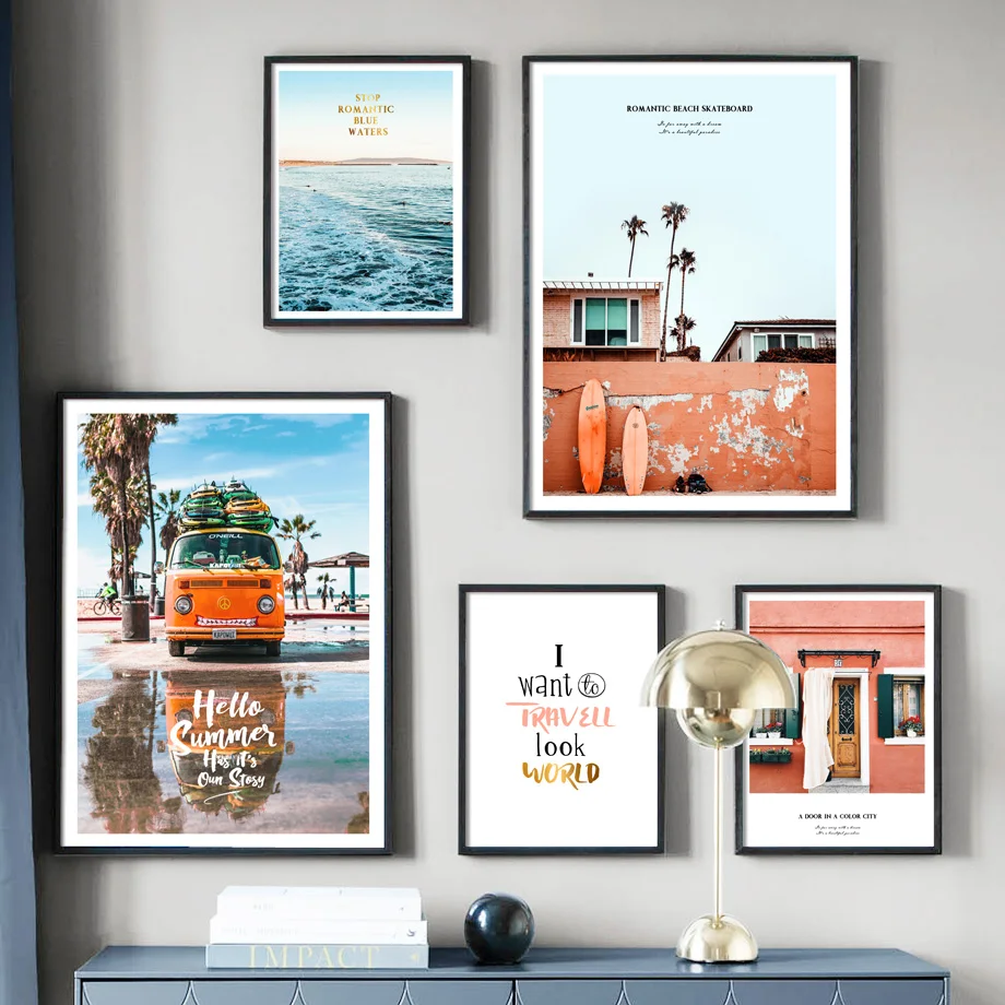 Sea Surfboard Car Door Quotes Wall Art Canvas Painting Nordic Posters And Prints Landscape Wall Pictures For Living Room Decor
Sea Surfboard Car Door Quotes Wall Art Canvas Painting Nordic Posters And Prints Landscape Wall Pictures For Living Room Decor