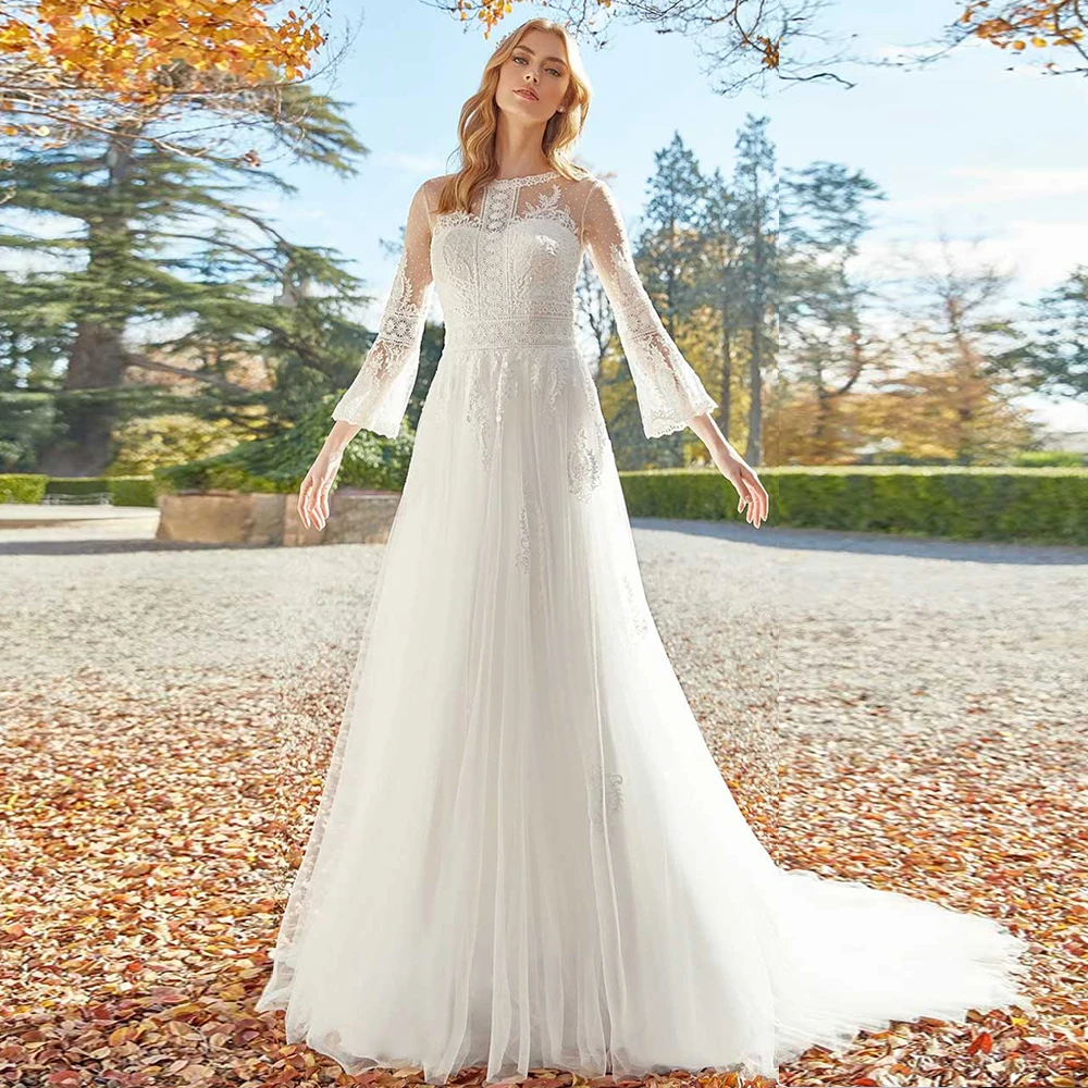 Country Tulle Wedding Dresses for Women Off the Shoulder A Line Floor Length Bridal Gown
Country Tulle Wedding Dresses for Women Off the Shoulder A Line Floor Length Bridal Gown