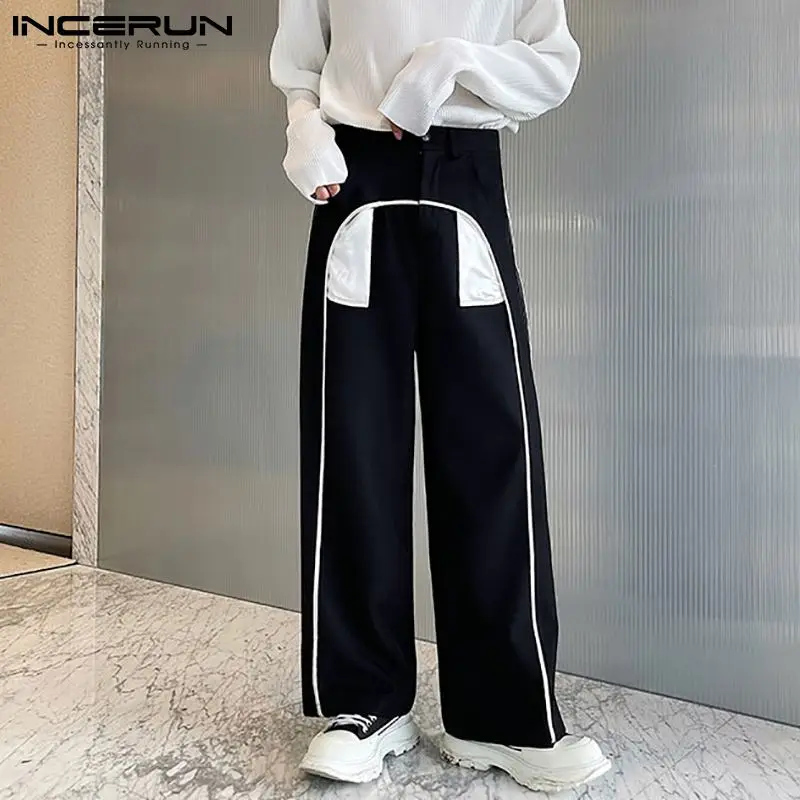 2022 Stylish Men Patchwork Pants Joggers Button Personality Casual Straight Trousers Streetwear Loose Korean Pants Men INCERUN
2022 Stylish Men Patchwork Pants Joggers Button Personality Casual Straight Trousers Streetwear Loose Korean Pants Men INCERUN