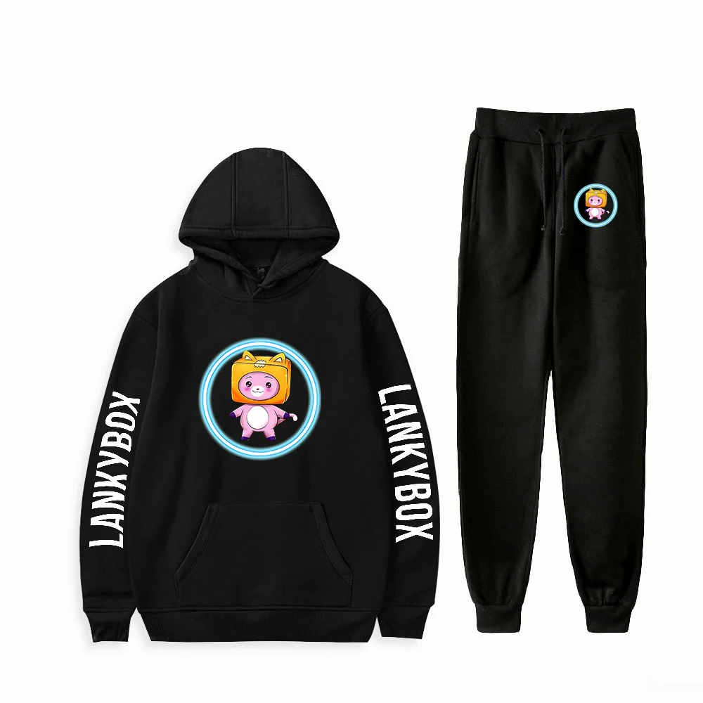 Anime Lankybox Sweatshirt Suits Hoodies+jogger Pants Highstreet Fashion Streetwear Sets Men Women
Anime Lankybox Sweatshirt Suits Hoodies+jogger Pants Highstreet Fashion Streetwear Sets Men Women