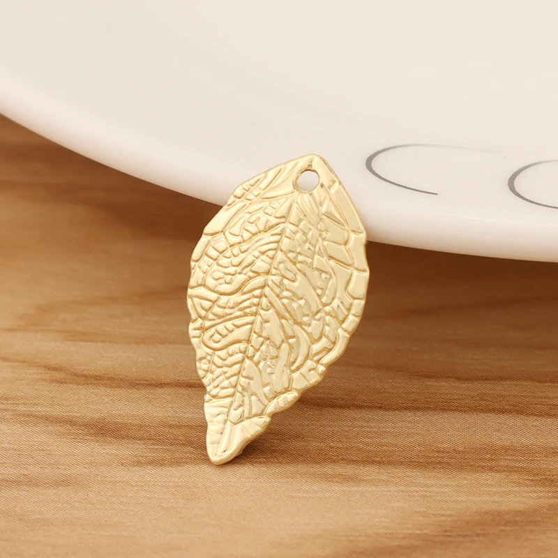 20 Pieces Metal Leaf Gold Color Charms Pendants for DIY Earrings Jewellery Making Accessories 20x15mm
20 Pieces Metal Leaf Gold Color Charms Pendants for DIY Earrings Jewellery Making Accessories 20x15mm