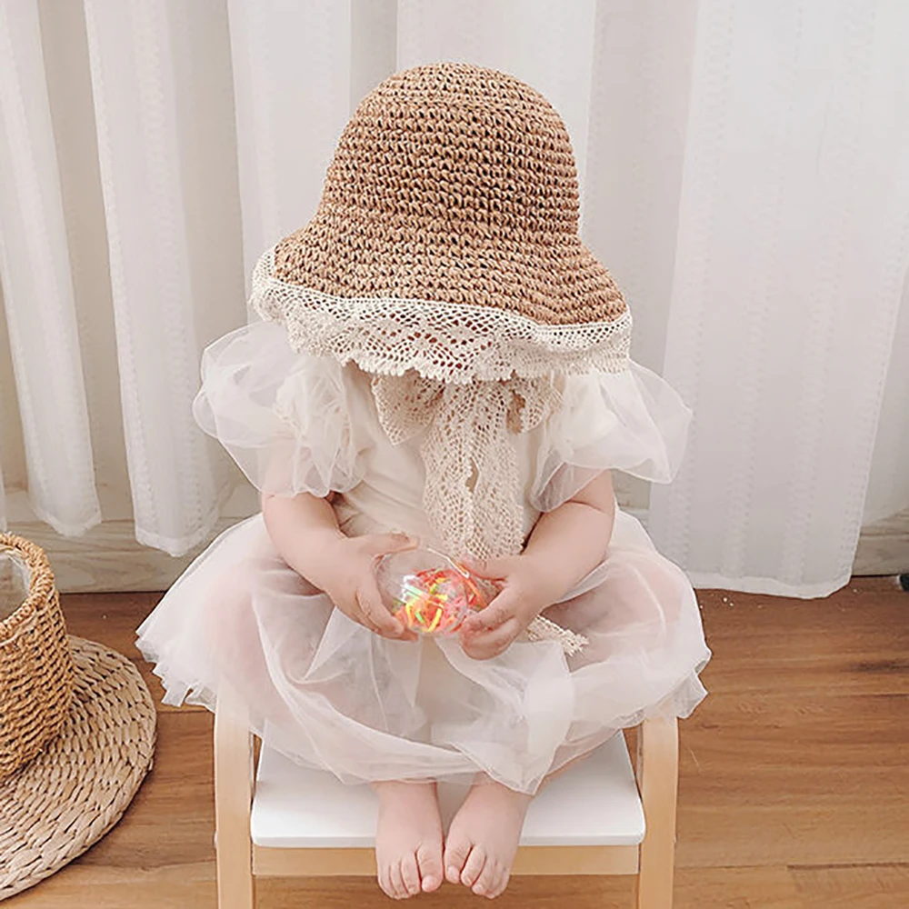 Lace Baby Hat Summer Straw Hat Bow Baby Girl Cap Beach Children Panama Hat Princess Baby Caps for Kids
Lace Baby Hat Summer Straw Hat Bow Baby Girl Cap Beach Children Panama Hat Princess Baby Caps for Kids