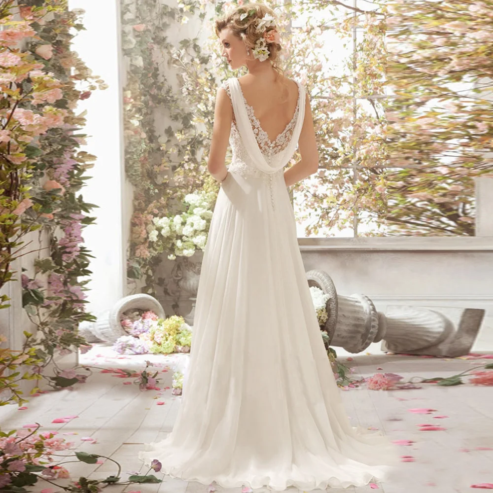 Elegant Sweethesrt Collar Wedding Dresses Classic Backless Slim Floor Length Pageant Party Gown For Wedding Party
Elegant Sweethesrt Collar Wedding Dresses Classic Backless Slim Floor Length Pageant Party Gown For Wedding Party