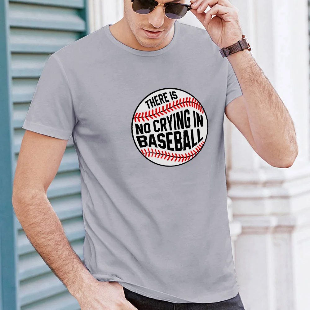 Casual Top Shirt Summer Fashion Cool Tees Print No Crying Short Sleeve Men Clothing Streetwear Outdoor Sport Baseball T-shirt 
Casual Top Shirt Summer Fashion Cool Tees Print No Crying Short Sleeve Men Clothing Streetwear Outdoor Sport Baseball T-shirt
