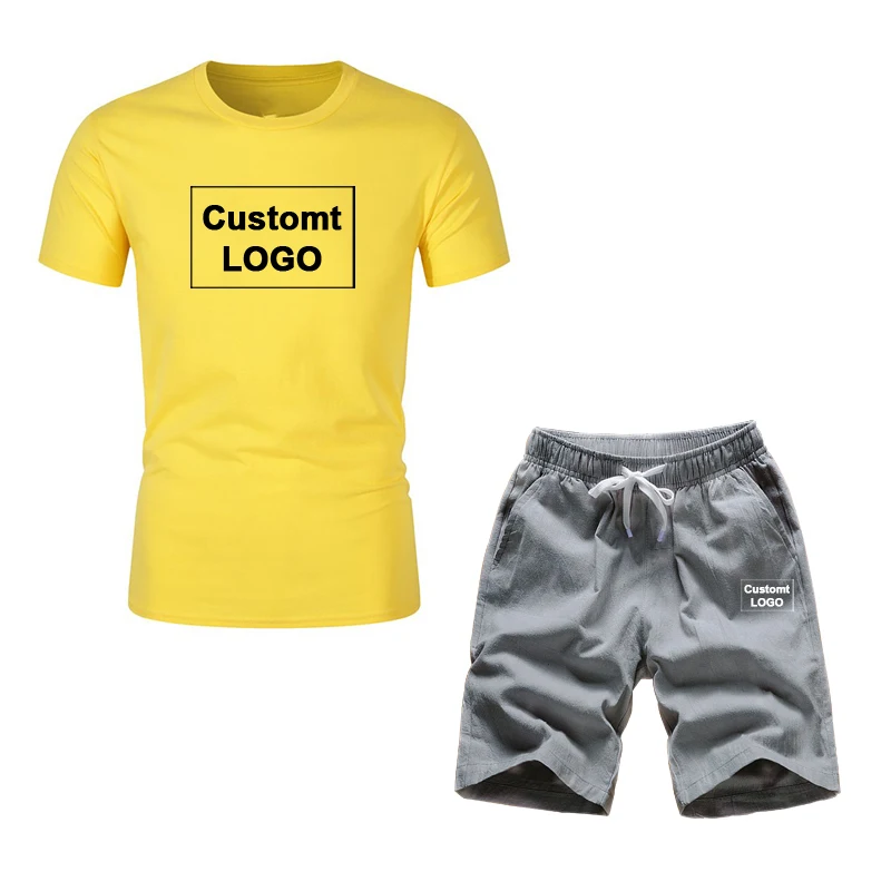LOGO Custom Summer Casual Sportswear Men's Casual Sports 2 Piece Suit Beach Leisure Sports Short-Sleeved T-Shirt Men's suits
LOGO Custom Summer Casual Sportswear Men's Casual Sports 2 Piece Suit Beach Leisure Sports Short-Sleeved T-Shirt Men's suits