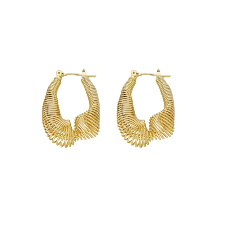 Blucome New Design Spring Shape Copper Earrings Personalized Unique Earrings for Women Gilrs Party Ceremony Urban Trends Fashion
Blucome New Design Spring Shape Copper Earrings Personalized Unique Earrings for Women Gilrs Party Ceremony Urban Trends Fashion