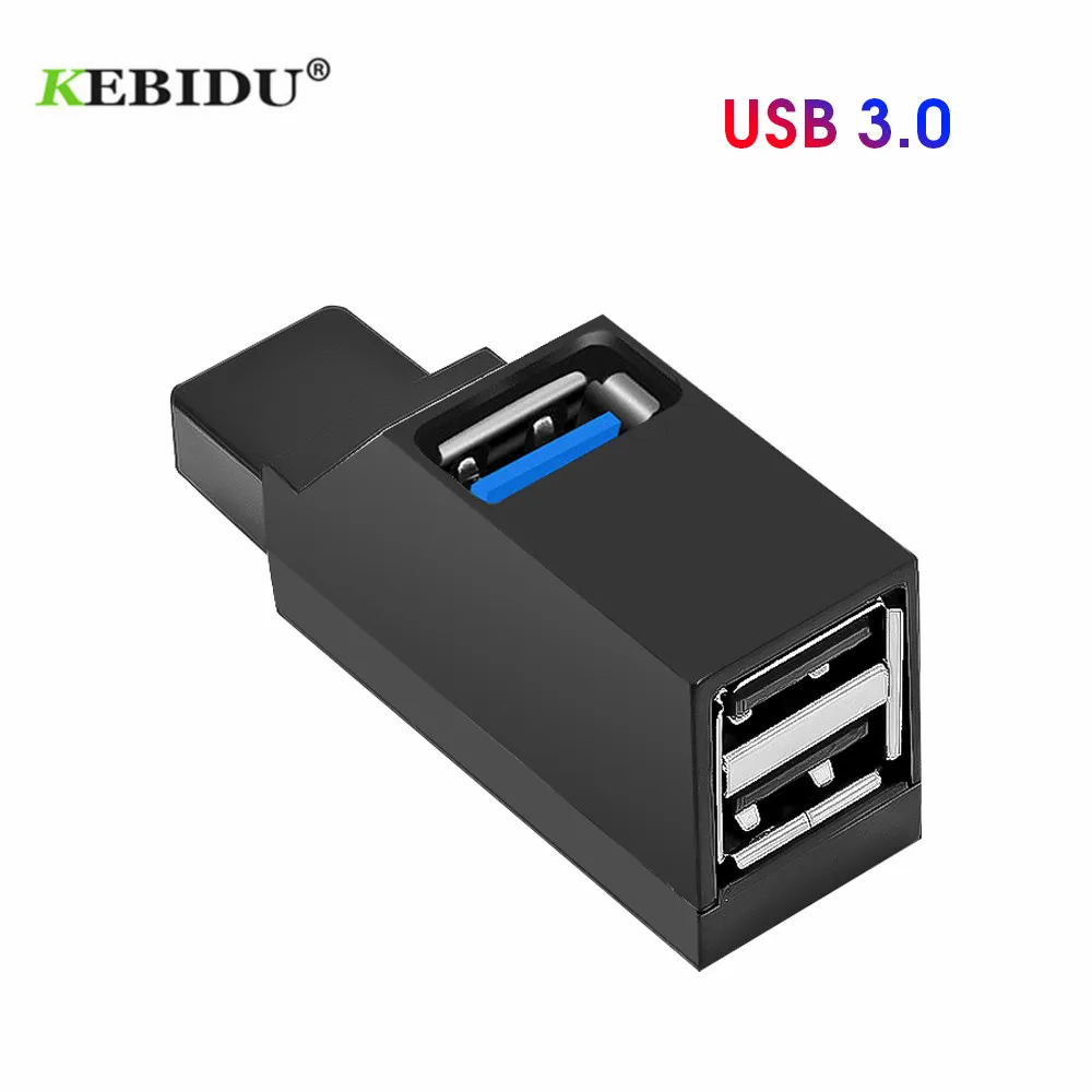 USB концентратор KEBIDU с 3 портами высокоскоростной мини 2 0 разветвитель для ПК