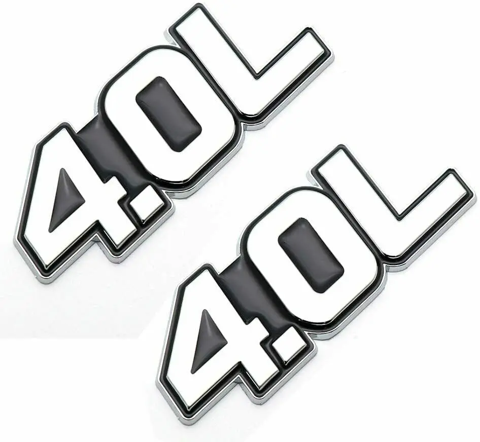 2X 4.0L Letter Logo Trim Badge Metal Emblem Decal Exterior Sticker (Chrome Black
2X 4.0L Letter Logo Trim Badge Metal Emblem Decal Exterior Sticker (Chrome Black
