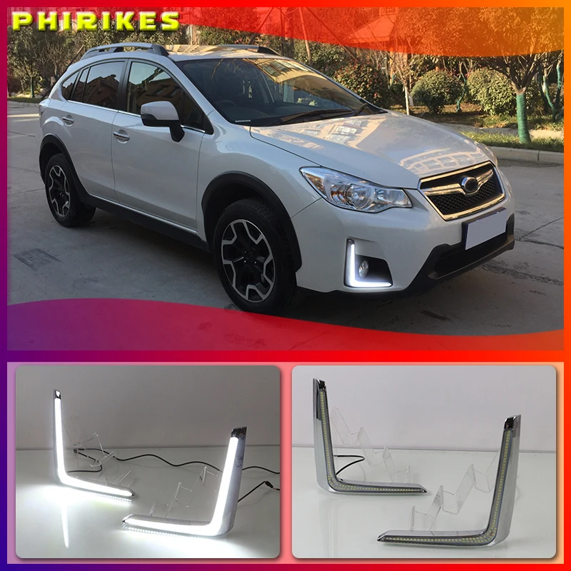 Дневные ходовые огни для Subaru XV 2016 2017 светодиодный светодиодные дневные