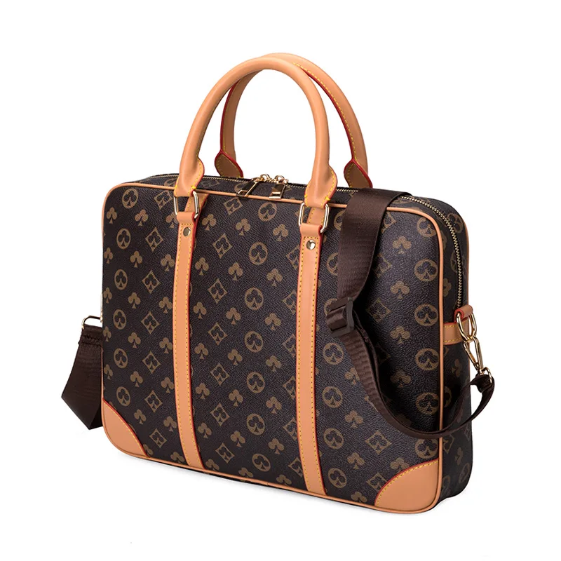 Printed Leather Business Briefcase Men/Women Messenger Bag 15 inches Laptop Shoulder Bag Fashion Crossbody Bags Computer Handbag 
Printed Leather Business Briefcase Men/Women Messenger Bag 15 inches Laptop Shoulder Bag Fashion Crossbody Bags Computer Handbag
