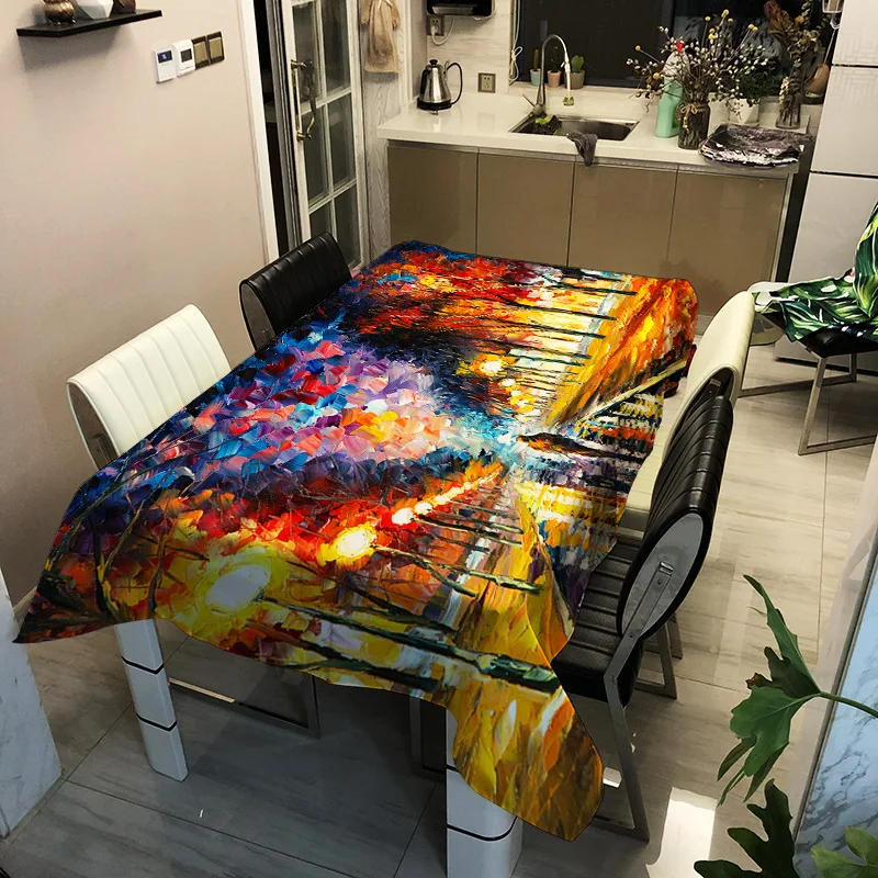 Simple style household oil painting printing washable decoration household waterproof tablecloth
Simple style household oil painting printing washable decoration household waterproof tablecloth