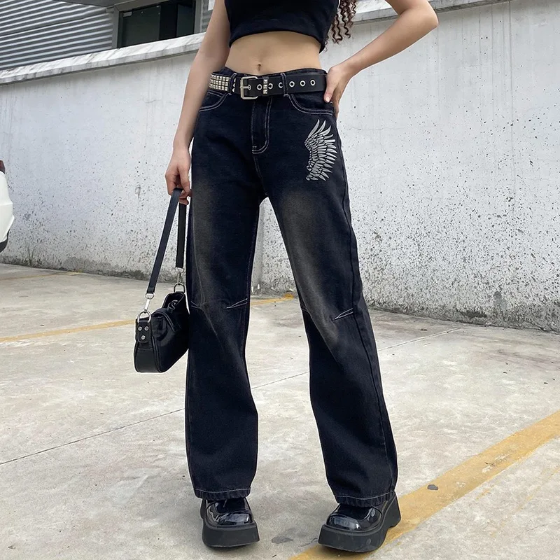 Aboutlee Dark Streetwear Jeans Women's 2021 New High-Rise Fashion Straight Tube Wide-Leg Printed Jeans
Aboutlee Dark Streetwear Jeans Women's 2021 New High-Rise Fashion Straight Tube Wide-Leg Printed Jeans