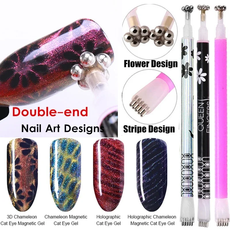 Double Head DIY Magic Wand Magic 3D Magnetic Nail Magnet Pen Polishing UV Gel Polish Magnet Female Fingernail Modification Tool
Double Head DIY Magic Wand Magic 3D Magnetic Nail Magnet Pen Polishing UV Gel Polish Magnet Female Fingernail Modification Tool