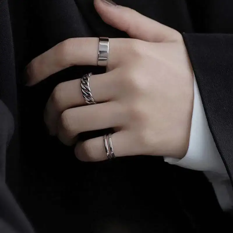 Round Ring Set for Women Men Couple Gothic Jewelry Hip Hop Opening Index Finger Accessories Gift Punk Buckle Joint Tail Ring
Round Ring Set for Women Men Couple Gothic Jewelry Hip Hop Opening Index Finger Accessories Gift Punk Buckle Joint Tail Ring