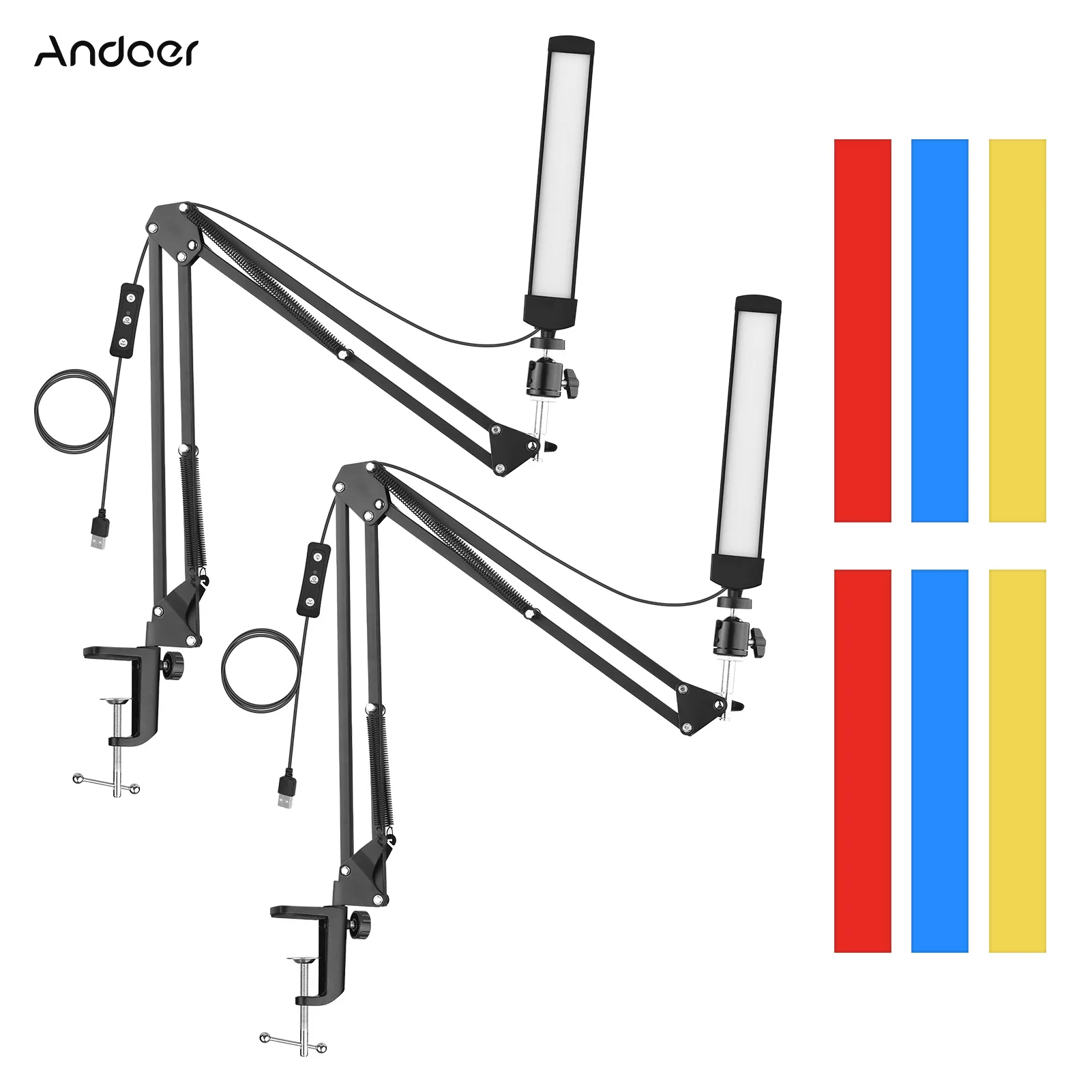 Светодиодный комплект осветительной лампы для видеосъемки Andoer, включая USB-ленту 5600K светильник металлическую оссветильник ную стойку с нас...
Светодиодный комплект осветительной лампы для видеосъемки Andoer, включая USB-ленту 5600K светильник металлическую оссветильник ную стойку с нас...