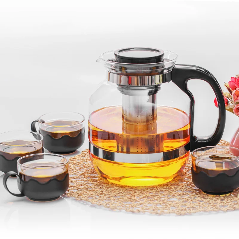 Teapot Glass borosilica Large Capacity Stainless Steel Infuser Heated Container tea Pot Maker Coffee party kettle Filter Baskets
Teapot Glass borosilica Large Capacity Stainless Steel Infuser Heated Container tea Pot Maker Coffee party kettle Filter Baskets