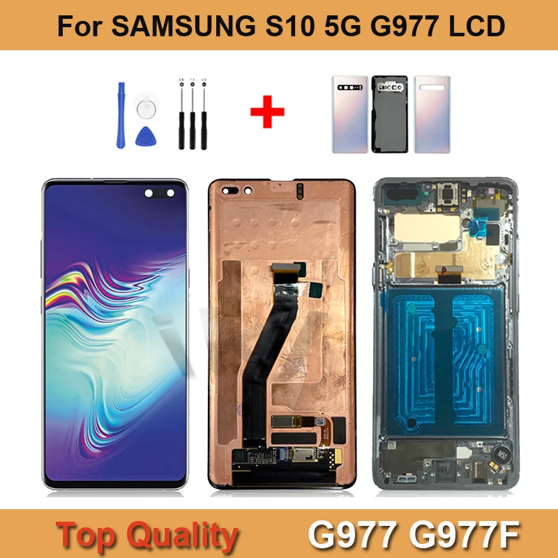 Задняя крышка аккумулятора G977 LCD для Samsung Galaxy S10 5G G977N дисплей сенсорный экран дигитайзер в сборе с рамкой
Задняя крышка аккумулятора G977 LCD для Samsung Galaxy S10 5G G977N дисплей сенсорный экран дигитайзер в сборе с рамкой