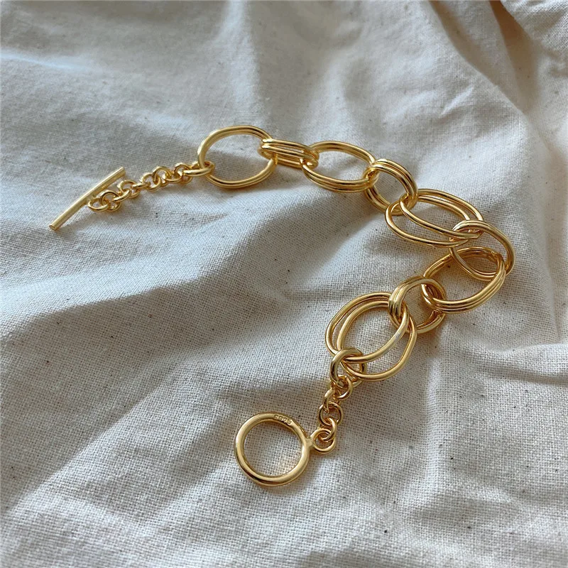 RUIYI Real 925 Sterling Silver Geometric Bracelets Heavy Industry Double Circle Bracelet For Women Fashion Luxury Fine Jewelry
RUIYI Real 925 Sterling Silver Geometric Bracelets Heavy Industry Double Circle Bracelet For Women Fashion Luxury Fine Jewelry