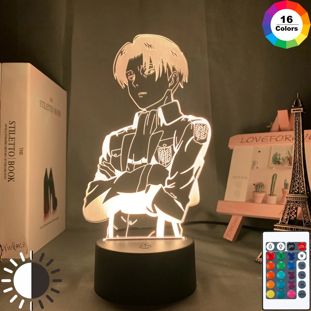 Acrylic Table Lamp Anime Attack on Titan for Home Room Decor Light Cool Kid Child Gift Captain Levi Ackerman Figure Night Light
Acrylic Table Lamp Anime Attack on Titan for Home Room Decor Light Cool Kid Child Gift Captain Levi Ackerman Figure Night Light
