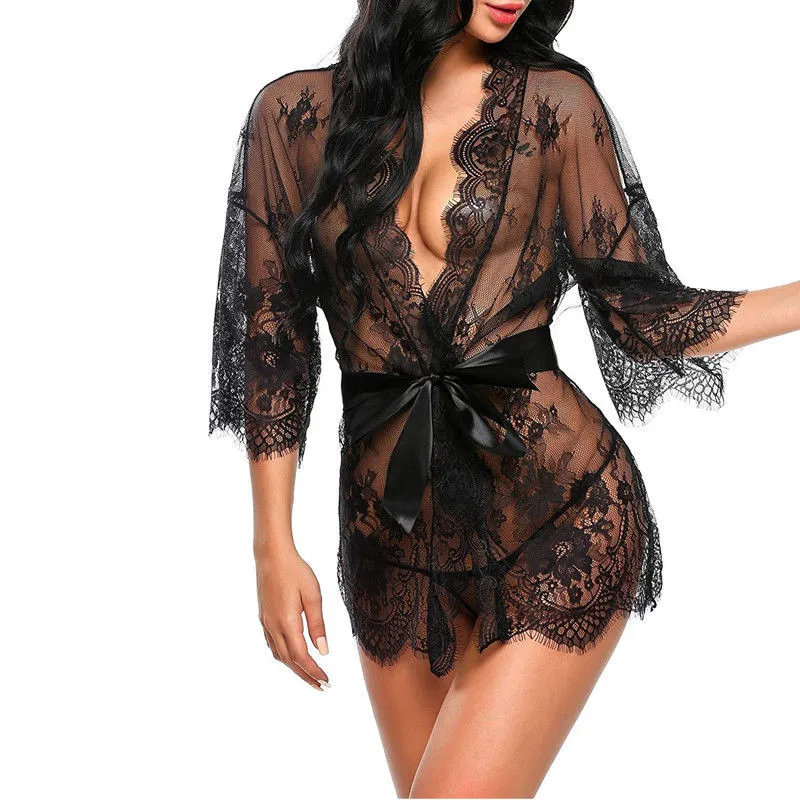 Women Lace Lingerie Sleepdress Plus Size Black Ladies Nightwear Sexy See Though Underwear Spaghetti Strap Chemise
Women Lace Lingerie Sleepdress Plus Size Black Ladies Nightwear Sexy See Though Underwear Spaghetti Strap Chemise