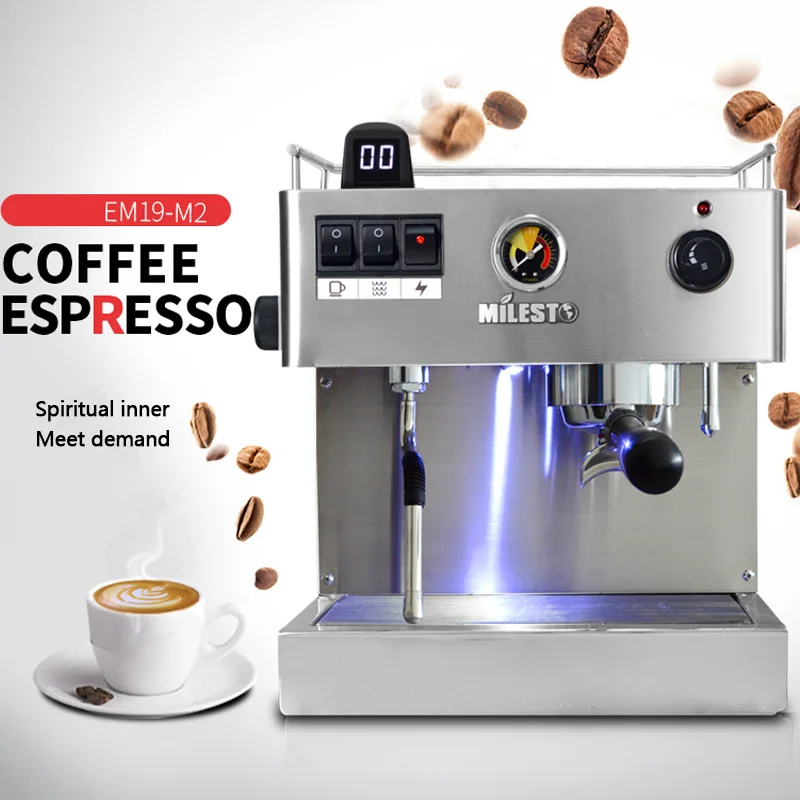 

220V Espresso coffee machine semi automatic expresso maker,cafe powder espresso maker, cappuccino 2500W