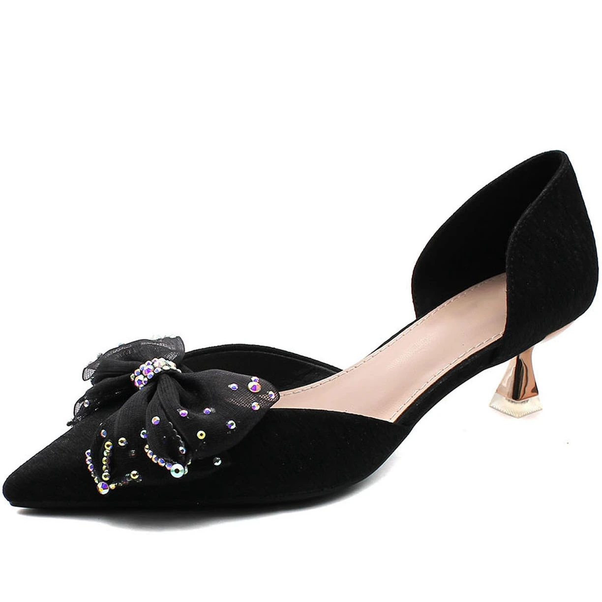 New Designers Bead Lace Bow Pointed Toe High Heels Korean Style Fashion Women Office Work Dress Pumps New Wedding Shoes B0016
New Designers Bead Lace Bow Pointed Toe High Heels Korean Style Fashion Women Office Work Dress Pumps New Wedding Shoes B0016