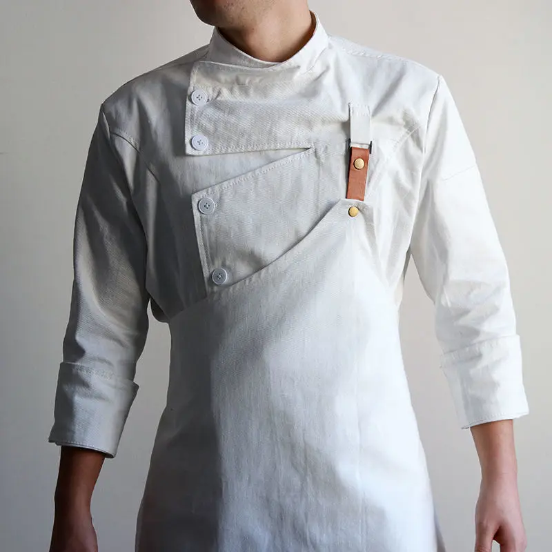 2021 New Chef Shirt Apron Uniform Restaurant Hotel Kitchen Chef Waiter Work Jackets Professional Uniforms Overalls Outfit
2021 New Chef Shirt Apron Uniform Restaurant Hotel Kitchen Chef Waiter Work Jackets Professional Uniforms Overalls Outfit