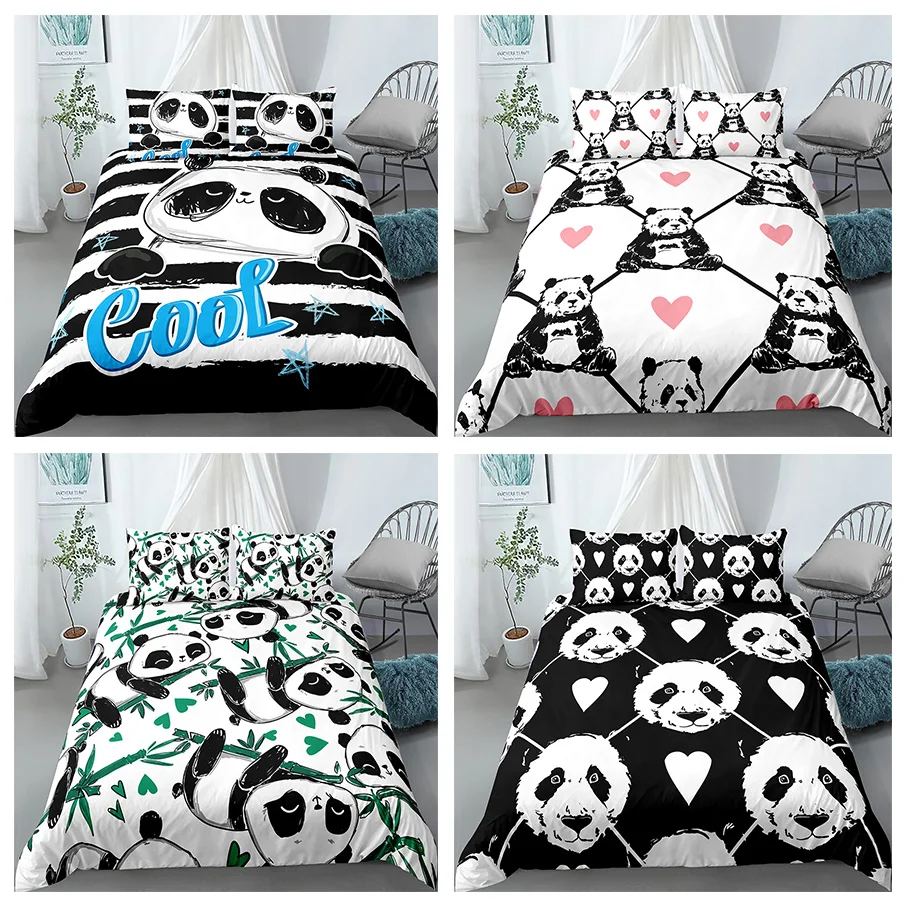 Lovely Panda Printed Bedding Set 3d Digital Printing Duvet Cover Pillowcase for Teen Kids Single Queen King Size Bed 3pcs
Lovely Panda Printed Bedding Set 3d Digital Printing Duvet Cover Pillowcase for Teen Kids Single Queen King Size Bed 3pcs