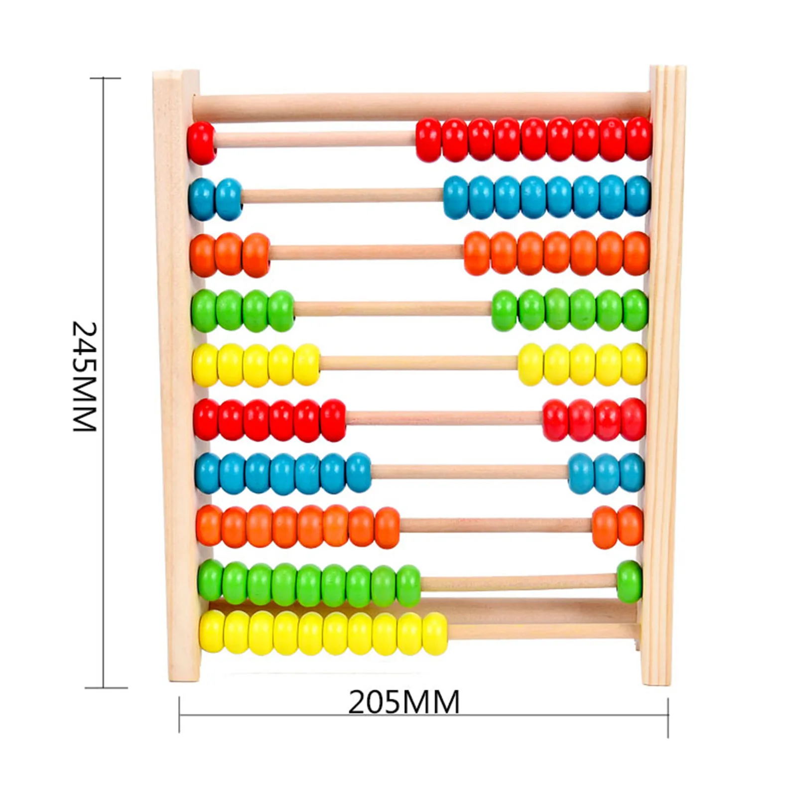 Wooden Toy Developmental Toy Brightly-colored Wooden 100 Beads Preschool Math Learning Teaching Toy Counting Beads Maths Toy
Wooden Toy Developmental Toy Brightly-colored Wooden 100 Beads Preschool Math Learning Teaching Toy Counting Beads Maths Toy
