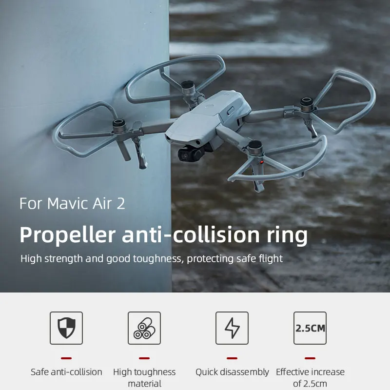 Propeller Guard for DJI Mavic Air 2 Drone with Foldable Landing Gear Quick Install Protective Cover for mavic air2 Accessories
Propeller Guard for DJI Mavic Air 2 Drone with Foldable Landing Gear Quick Install Protective Cover for mavic air2 Accessories
