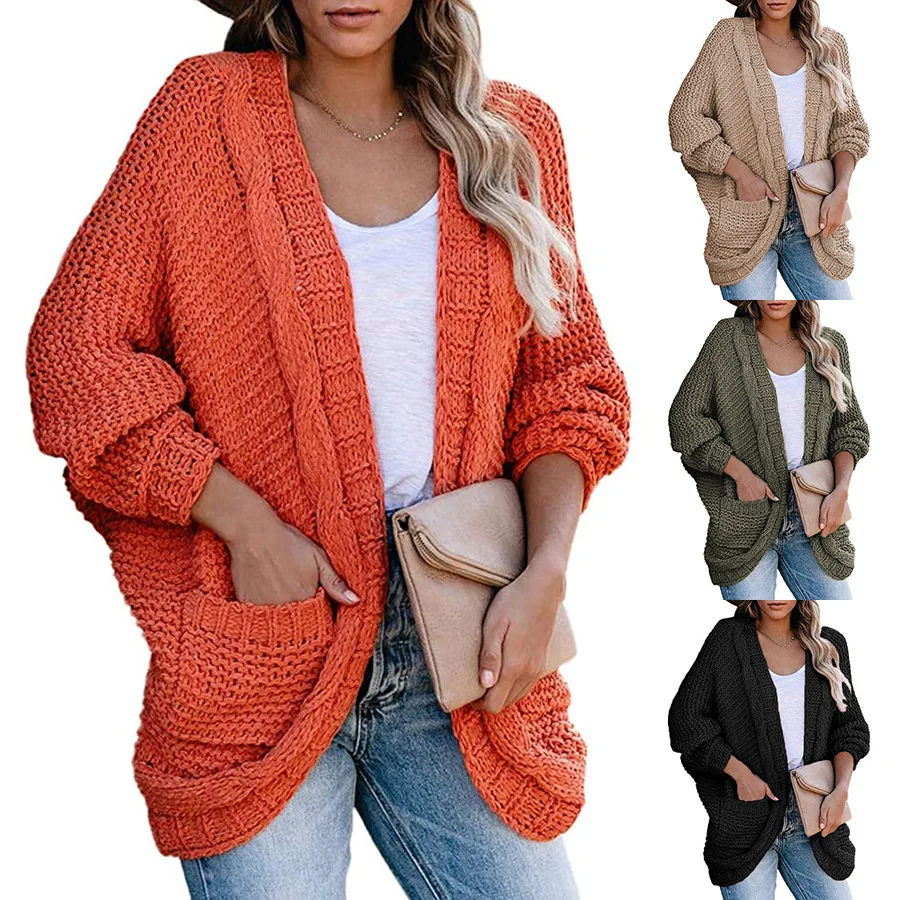 ZJZLL Women's Thick Twist Cardigan Autumn Winter New Knitwear European American Twisted Rope Batwing Sleeve Sweater Coat
ZJZLL Women's Thick Twist Cardigan Autumn Winter New Knitwear European American Twisted Rope Batwing Sleeve Sweater Coat