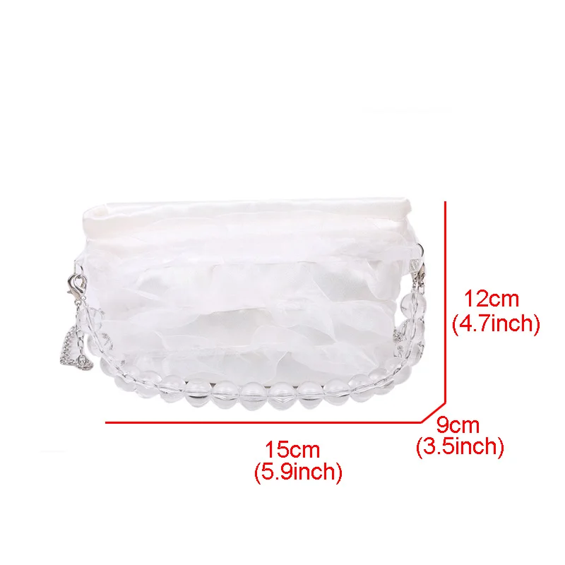 Cute Silk Lace Drawstring Crossbody Bags For Women Clear Beaded Chain Women's Handbags Small Bucket Bags Woman Shoulder Bag 2021
Cute Silk Lace Drawstring Crossbody Bags For Women Clear Beaded Chain Women's Handbags Small Bucket Bags Woman Shoulder Bag 2021