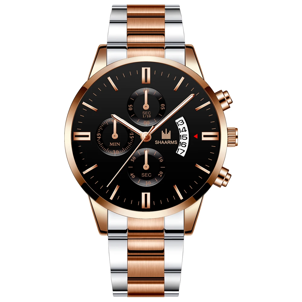 

CH Luxury Brand Men's Watch Stainless Steel Strap Reloj Hombre Quartz Fashion Male Clock Wrist Relogio Masculino pagani design