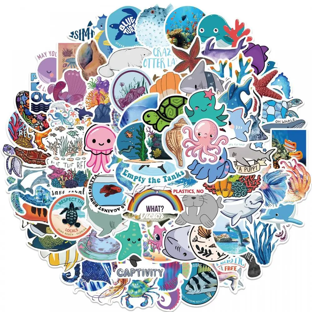 100Pcs Marine Life Stickers Kawaii Bicycle Luggage Skateboard Laptop Pad Sticker Book Helmet Notebook Loki Wholesale Sticker
100Pcs Marine Life Stickers Kawaii Bicycle Luggage Skateboard Laptop Pad Sticker Book Helmet Notebook Loki Wholesale Sticker