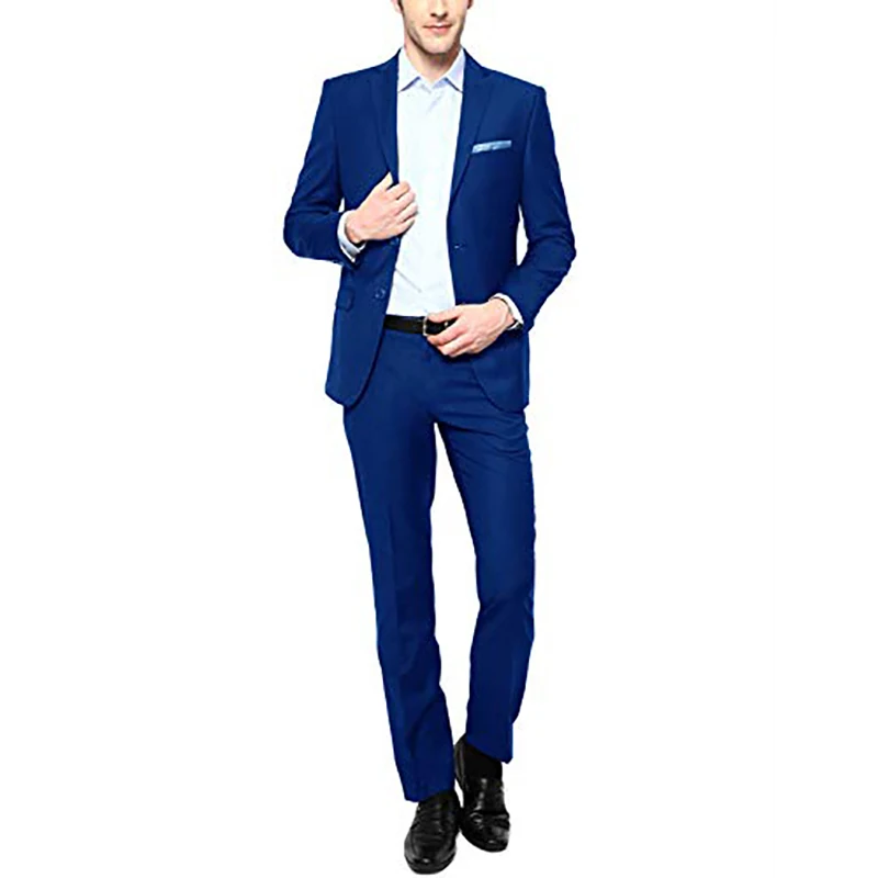 Men's Casual Slim Fit Suits 2 Piece Jacket Pants Sets Groom Wedding Two Button Tuxedo Formal Office Business Blazer Masculino
Men's Casual Slim Fit Suits 2 Piece Jacket Pants Sets Groom Wedding Two Button Tuxedo Formal Office Business Blazer Masculino