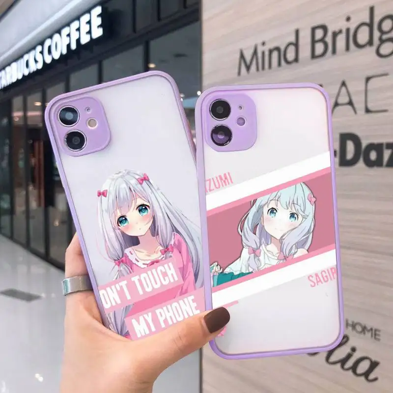 Anime eromangasensei cute girl Phone Case For iPhone 12 11 Mini Pro XR XS Max 7 8 Plus X Matte transparent Purple Cover
Anime eromangasensei cute girl Phone Case For iPhone 12 11 Mini Pro XR XS Max 7 8 Plus X Matte transparent Purple Cover