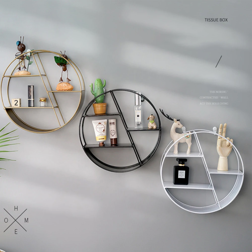 Storage Cabinet Shelf Rack Bedroom Room Decoration Golden Nordic Style Modern Iron Hanging Ornaments Wall 
Storage Cabinet Shelf Rack Bedroom Room Decoration Golden Nordic Style Modern Iron Hanging Ornaments Wall