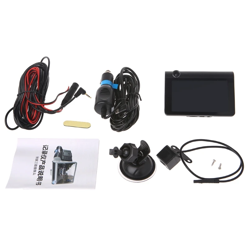 Dash Cam Камера 4 дюйма 1080P тремя объективами Видеорегистраторы для автомобилей Камера автомобиля видеокамера 3 объектива
Dash Cam Камера 4 дюйма 1080P тремя объективами Видеорегистраторы для автомобилей Камера автомобиля видеокамера 3 объектива