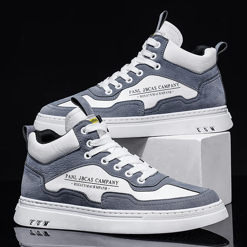 2021 New Arrival High Top Skateboarding Shoes Men Lace-Up Breathable Sneakers Warm Mens Trainers Fashion Letter Casual Men Shoes
2021 New Arrival High Top Skateboarding Shoes Men Lace-Up Breathable Sneakers Warm Mens Trainers Fashion Letter Casual Men Shoes