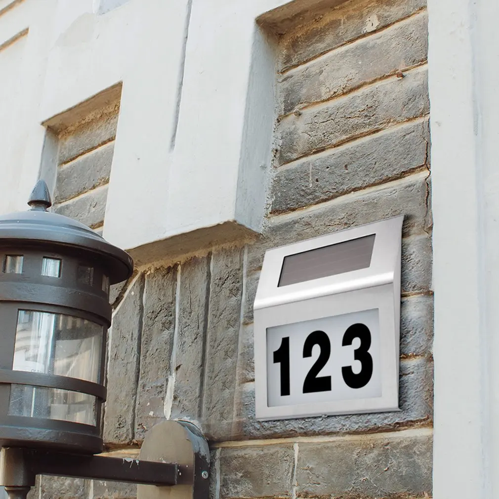 Solar Wall Lamp House Number Outdoor Motion Sensor Door Number Light Stainless Steel Home Letter Number Stickers
Solar Wall Lamp House Number Outdoor Motion Sensor Door Number Light Stainless Steel Home Letter Number Stickers