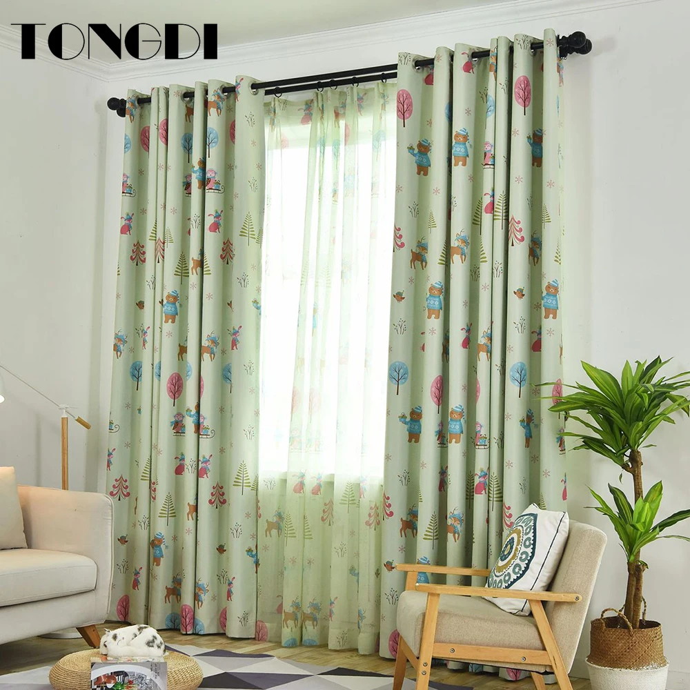 TONGDI Children Printing Blackout Curtains Elegant Cartoon Christmas Lovely Kawaii Decor For Girl Home Parlou Bedroom LivingRoom
TONGDI Children Printing Blackout Curtains Elegant Cartoon Christmas Lovely Kawaii Decor For Girl Home Parlou Bedroom LivingRoom