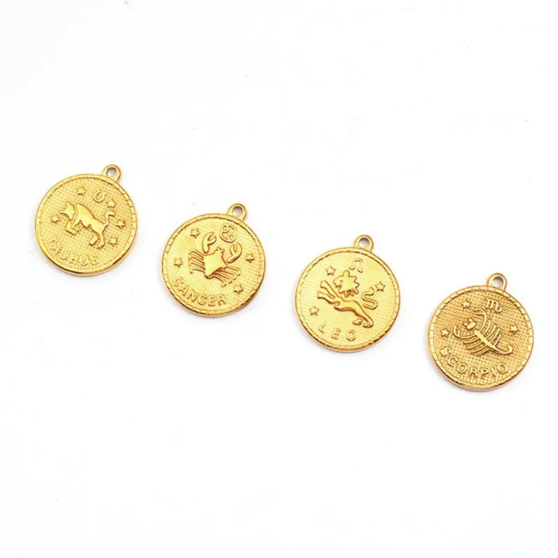 Gold Color Twelve Constellation Pendant For Necklace Making DIY Handmade Jewelry Necklace Accessories
Gold Color Twelve Constellation Pendant For Necklace Making DIY Handmade Jewelry Necklace Accessories