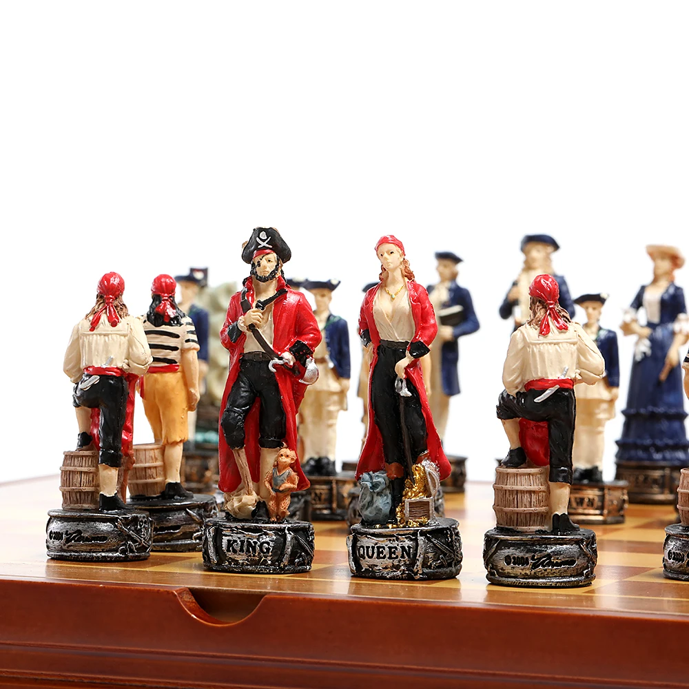 Themed Chess High Quality Resin Doll Chess Game Pirates of the Caribbean Chess Set Chess Set Luxury Chess Set
Themed Chess High Quality Resin Doll Chess Game Pirates of the Caribbean Chess Set Chess Set Luxury Chess Set