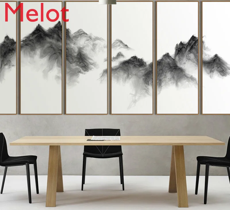 New Chinese Style Living Room Decoration Ink Painting Artistic Conception Chinese Style Traditional Chinese Painting Mural Wall
New Chinese Style Living Room Decoration Ink Painting Artistic Conception Chinese Style Traditional Chinese Painting Mural Wall