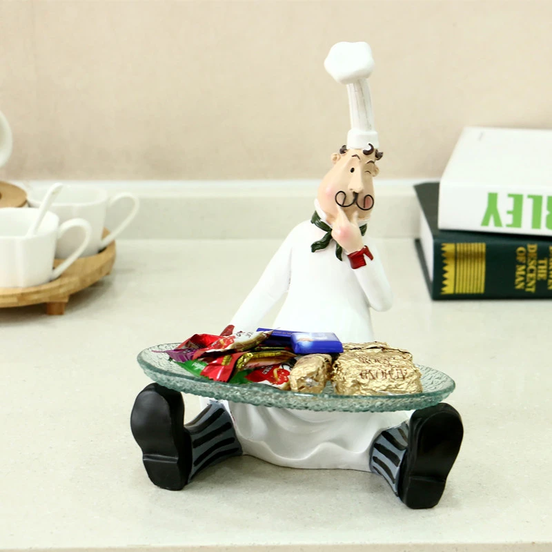 26cm Resin Chef Fruit Snack Tray Creative Home Decoration Accessories Restaurant Table Living Room Character Ornaments Figurines
26cm Resin Chef Fruit Snack Tray Creative Home Decoration Accessories Restaurant Table Living Room Character Ornaments Figurines
