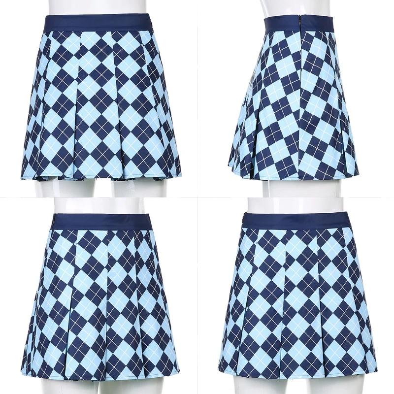 X5XD Plaid Blue Girly Pleated Skirts Cute High Waisted Korean Style Ladies Short Dress All-match Summer Daily Wearing Streetwear
X5XD Plaid Blue Girly Pleated Skirts Cute High Waisted Korean Style Ladies Short Dress All-match Summer Daily Wearing Streetwear
